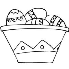 Easter Basket coloring page