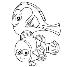 Finding Nemo Line Art to Color