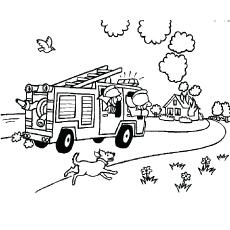 fire prevention month free coloring pages