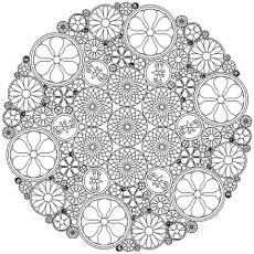 Intricate Floral Abstract Coloring Pages