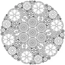 Intricate Floral Abstract Coloring Pages