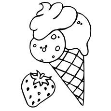 ice cream scoop coloring page