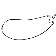 Coloring Page of Eggplant_image