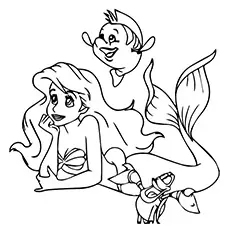 Ariel the Little Mermaid Coloring Pages