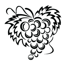 Grape With Lefs coloring page