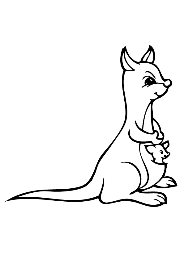 kangaroo-coloring-book