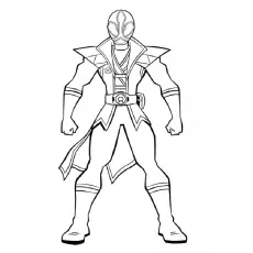 Mighty Morphin Power Ranger Coloring Pages