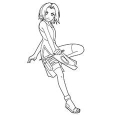 Naruto sakura haruno coloring page