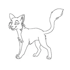 New warriour cat MS paint coloring page