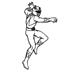 Coloring Pages Of Power Ranger Motion_image
