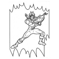 Coloring Pages Of Power Ranger Pattern