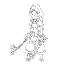 Top 25 Free Printable Kingdom Hearts Coloring Pages Online