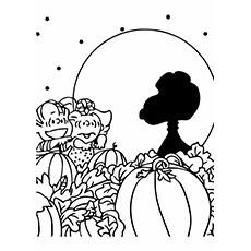 Pumpkin Moon coloring page