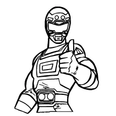 Coloring Pages Of Red Power Rangers_image