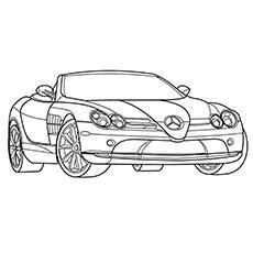 Sports Car Coloring Page