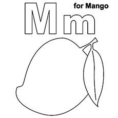 letter m coloring page