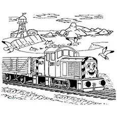 Salty Coloring Pages from Thomas the Train