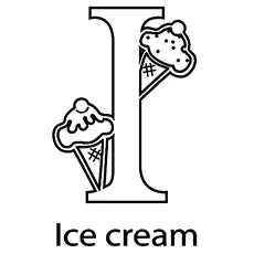 ice cream treat coloring page