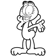 The Arlene from Garfield coloring page