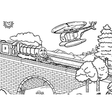 Coloring Sheet of The Arthur of Thomas the Train To Print
