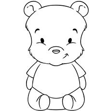 The Baby Pooh Bear coloring page