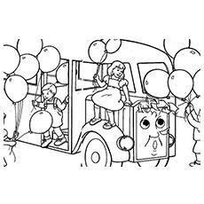 thomas coloring pages bertie