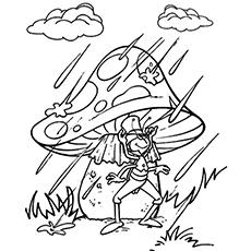 preschool rainy day coloring pages