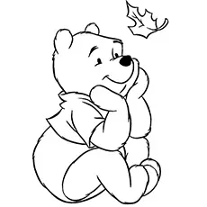 The Cute Pooh Bear coloring page