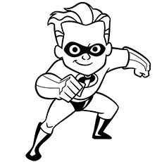 dash parr anticipating something incredibles coloring page
