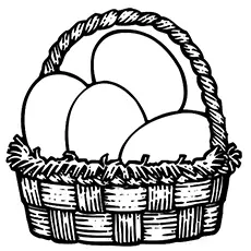 The Easter Egg Basket Coloring Pages_image