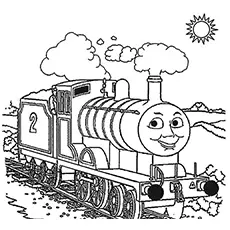 The Edward Train Coloring Pages