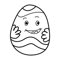 Happy Egg coloring page