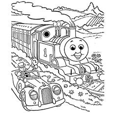 The Percy from Thomas the Train Coloring Pages