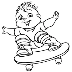 The theodore chipmunk coloring page_image