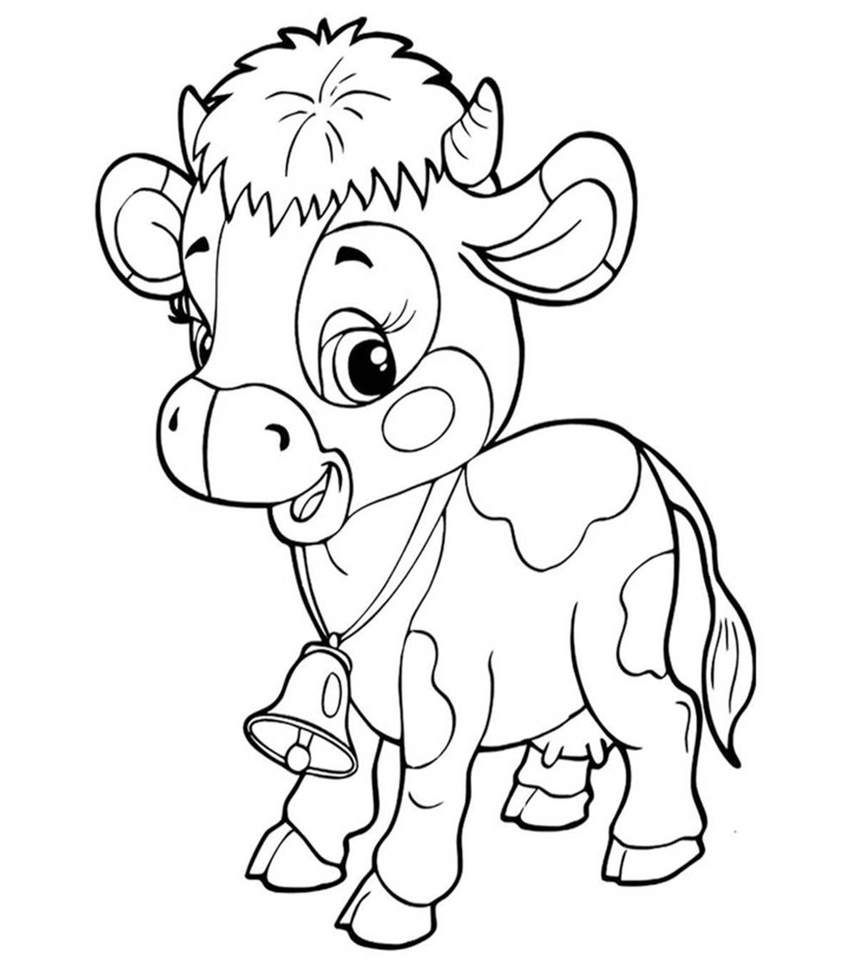 440 One Cow Coloring Pages For Free