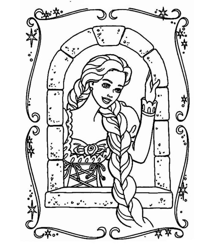 20 Beautiful Rapunzel Coloring Pages For Your Little Girl