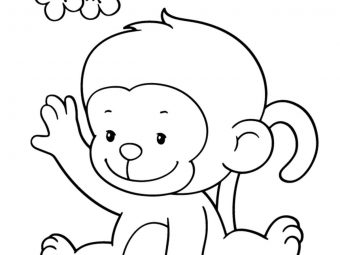 25 Cute Monkey Coloring Pages Your Toddler Will Love