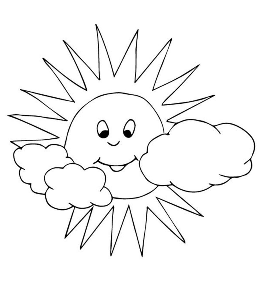 Sun Coloring Pages Free Printables MomJunction