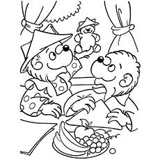 berenstain bears learn to share coloring pages