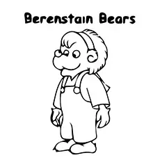 A berenstain bears lizzy coloring pages