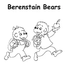 A berenstain bears apple coloring pages