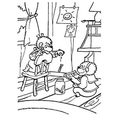 A berenstain bears map coloring pages