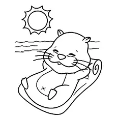 A best hamster in the sun coloring pages
