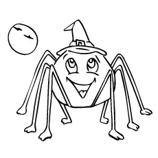 Fantasy spider coloring page