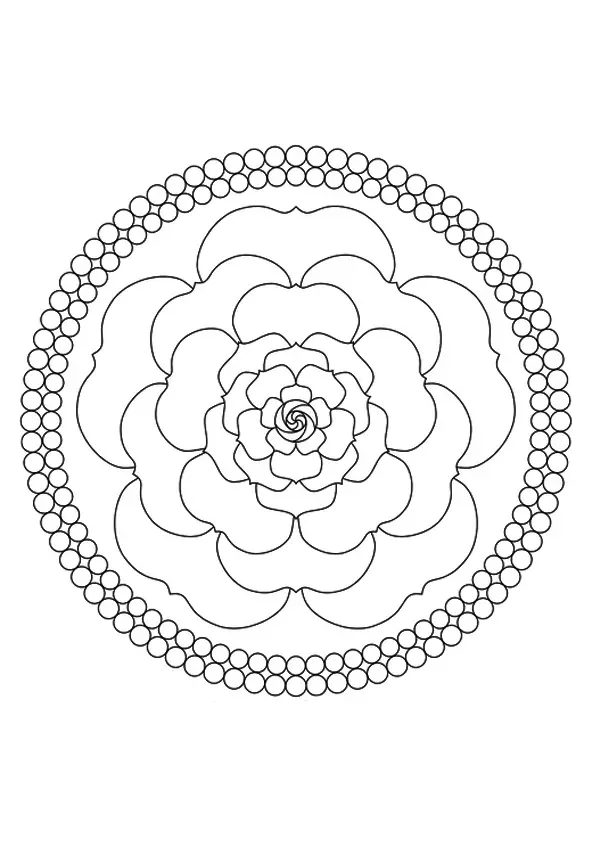 A-mandala-rose