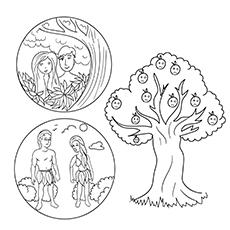 adam and eve preschool coloring pages