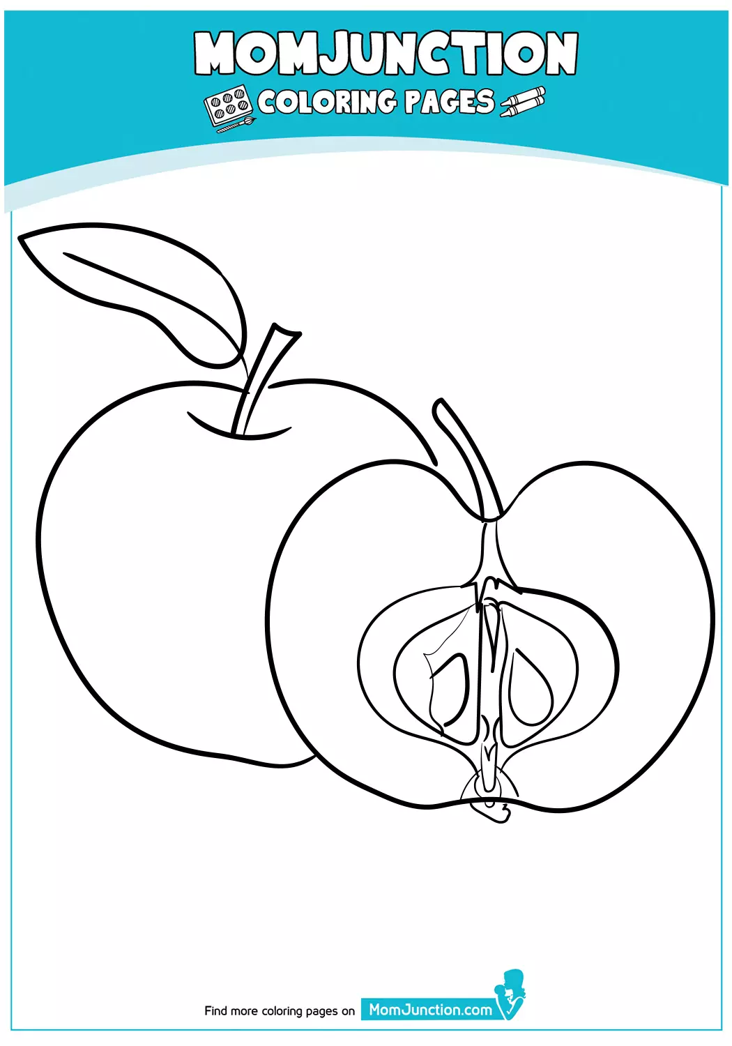 Apple-coloring-Picture-for-Preschooler