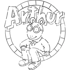 Arthur cartoon coloring page