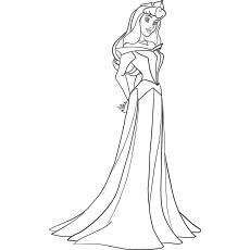 Aurora Princess coloring page