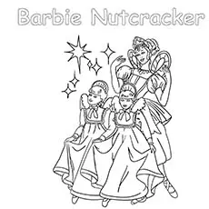 Barbie and nutcracker coloring pages_image